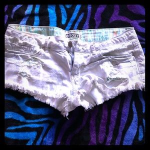 Roxy white shorts